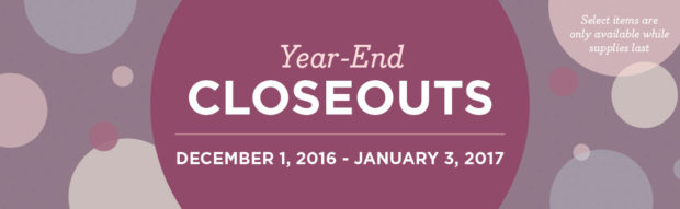 Year end closeouts